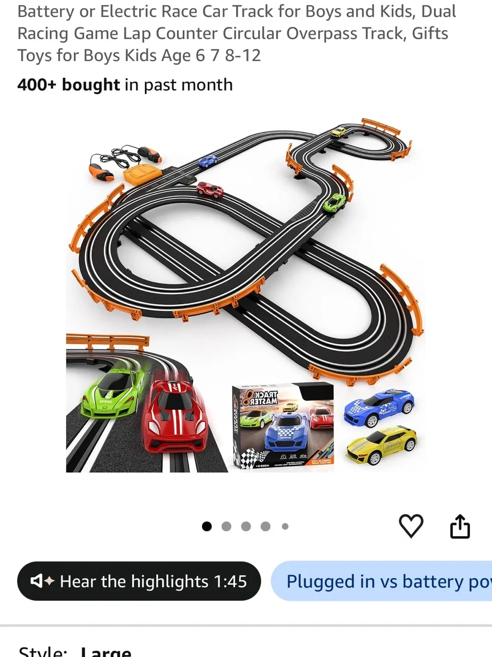 Kids Racing Set - Blue